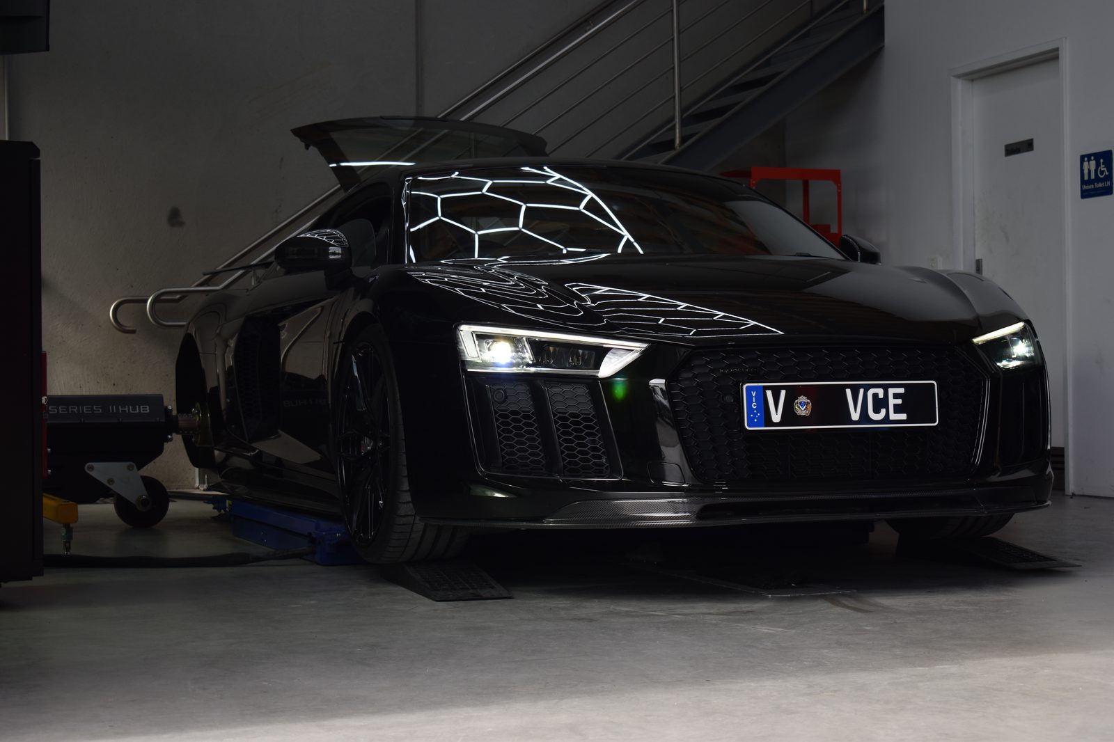 Audi R8 on the dyno at South Side Tuning, Clayton South